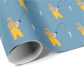 Fischerei Geschenkpapier (Rolleneckpunkt)