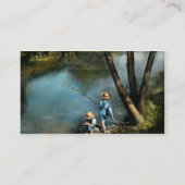 Fischerei - Gone Fishin' - 1940 Visitenkarte (Rückseite)