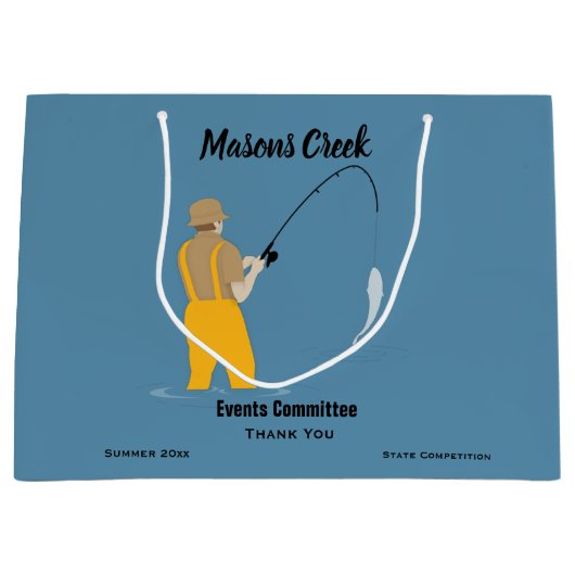 Fischerei Große Geschenktüte (Vorderseite)