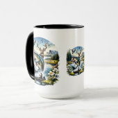 Fischerei, Hirsch, Entenjagd Tasse (Vorderseite Links)