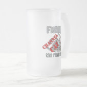 Fischerei im Ärmelkanal Mattglas Bierglas (VorderseiteRechts)