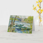 Fischerei im Frühjahr durch Vincent van Gogh Karte (Gelbe Blume)