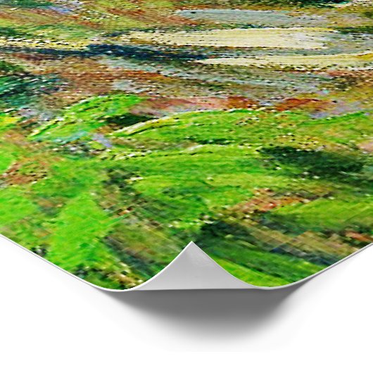 Fischerei im Frühjahr durch Vincent van Gogh Poster (Ecke)