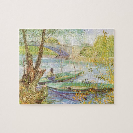 Fischerei im Frühjahr, Pont de Clichy Vincent van  Puzzle (Horizontal)
