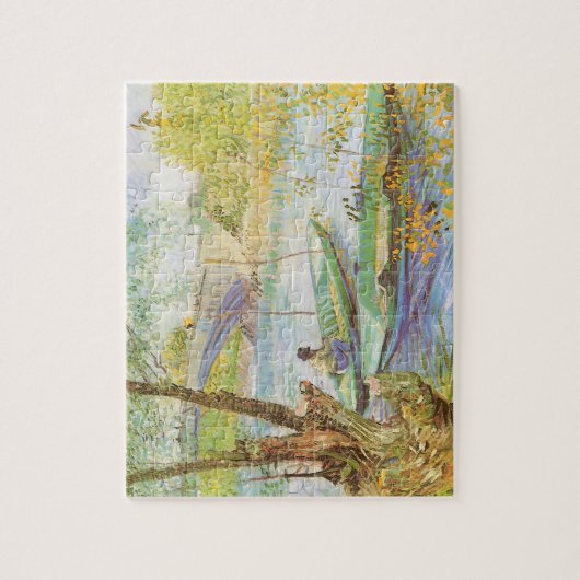 Fischerei im Frühjahr, Pont de Clichy Vincent van Puzzle (Vertikal)