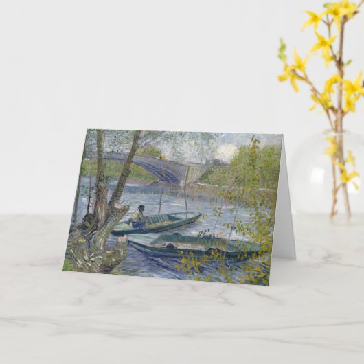 Fischerei im Frühjahr | Vincent van Gogh Karte (Gelbe Blume)