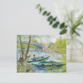 Fischerei im Frühjahr Vincent Van Gogh Postcard Postkarte (Stehend Vorderseite)