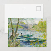 Fischerei im Frühjahr Vincent Van Gogh Postcard Postkarte (Vorne/Hinten)