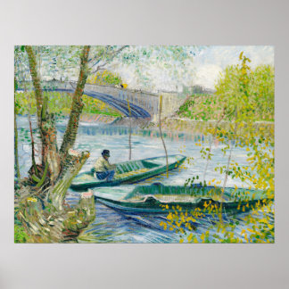 Fischerei im Frühjahr Vincent Van Gogh Poster