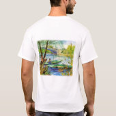 Fischerei im Frühjahr Vincent van Gogh T-Shirt (Rückseite)