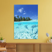 Fischerei im Meer Leinwanddruck (Insitu (Wohnzimmer))