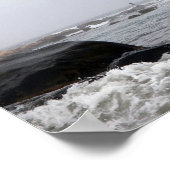 Fischerei im Nebel Poster (Ecke)