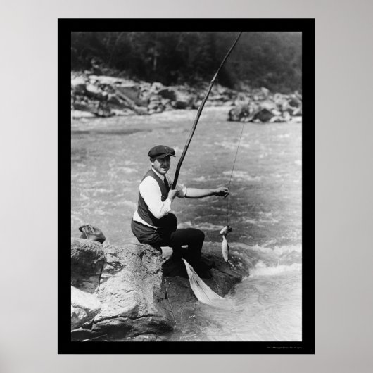 Fischerei im Potomac-Fluss 1919 Poster (Vorne)