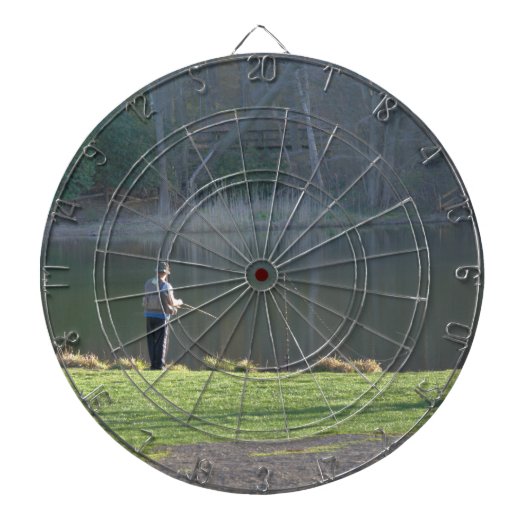 Fischerei im Teich Dartscheibe (vorne)