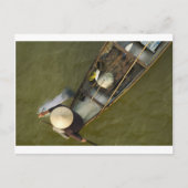 Fischerei in Asien von oben Postkarte (Vorderseite)