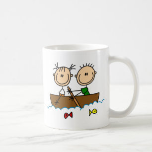 Fischerei in der Boots-Tasse Kaffeetasse