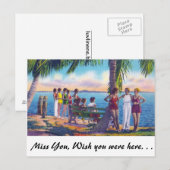 Fischerei in Florida Postkarte (Vorne/Hinten)