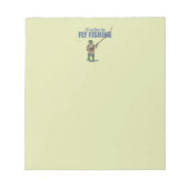 Fischerei in Gewässern Notizblock (Vorderseite)