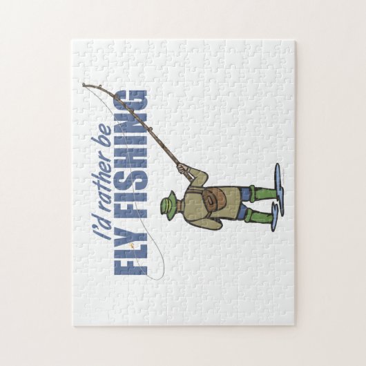 Fischerei in Gewässern Puzzle (Vertikal)