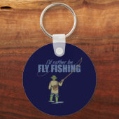 Fischerei in Gewässern Schlüsselanhänger (Vorderseite)