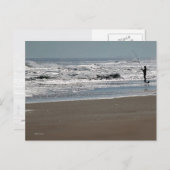 Fischerei in glattem Wasser Postkarte (Vorne/Hinten)