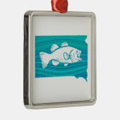 Fischerei in Süddakota Ornament Aus Metall (Rechts)