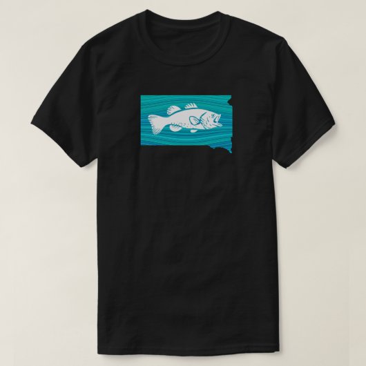 Fischerei in Süddakota T-Shirt (Design vorne)