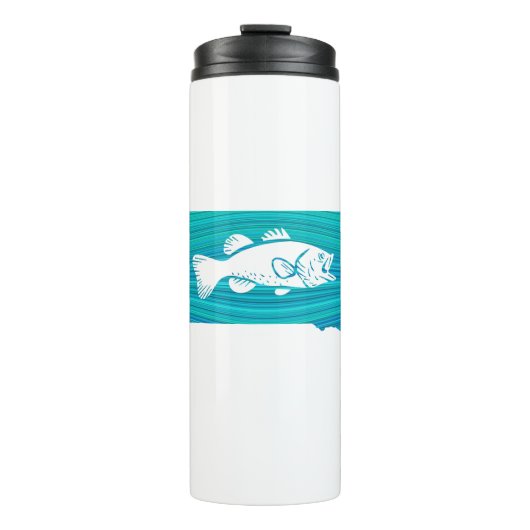 Fischerei in Süddakota Thermosbecher (Vorderseite)