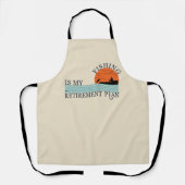 Fischerei ist mein Ruhestandsplan Schürze (Vorderseite)