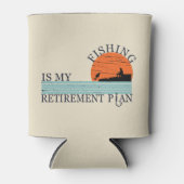 Fischerei ist mein Vintager Ruhestandsplan Dosenkühler (Vorderseite)