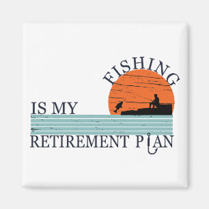 Fischerei ist mein Vintager Ruhestandsplan Magnet