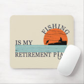 Fischerei ist mein Vintager Ruhestandsplan Mousepad (Mit Mouse)
