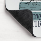 Fischerei ist mein Vintager Ruhestandsplan Mousepad (Ecke)