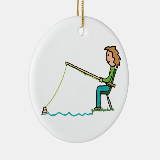 Fischerei Keramik Ornament (Rechts)