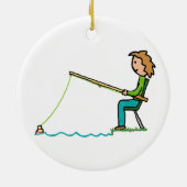 Fischerei Keramik Ornament (Hinten)