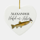 Fischerei Keramik Ornament (Hinten)