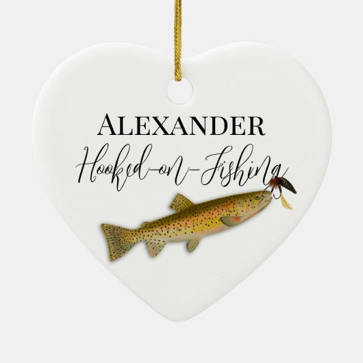 Fischerei Keramik Ornament (Hinten)