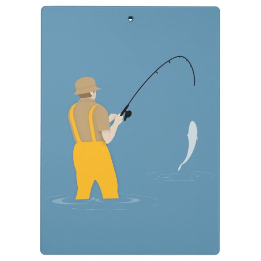Fischerei Klemmbrett (Rückseite)