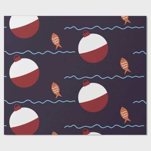 Fischerei-Köder Geschenkpapier (Flach)