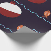 Fischerei-Köder Geschenkpapier (Ecke)