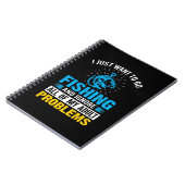 Fischerei Kunst, die ich nur Gewollt, um zu fische Notizblock (Linke Seite)