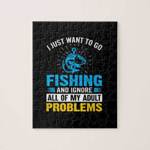 Fischerei Kunst, die ich nur Gewollt, um zu fische Puzzle