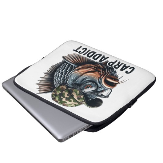 Fischerei Laptopschutzhülle (Vorne Knopf)