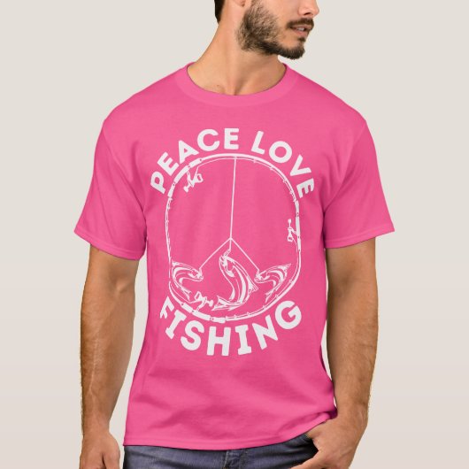 Fischerei Liebe Frieden Fischerei Fischer Fischer T-Shirt (Vorderseite)