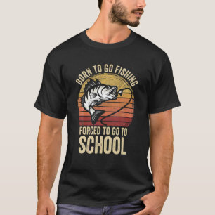 Fischerei: Männer, die Geboren Fischfang betreiben T-Shirt