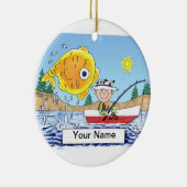 Fischerei - Männer Keramikornament (Rechts)