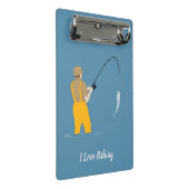 Fischerei Mini Klemmbrett (Schrägansicht)