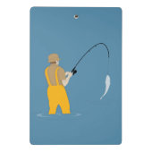 Fischerei Mini Klemmbrett (Rückseite)