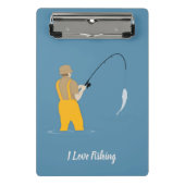 Fischerei Mini Klemmbrett (Vorderseite)
