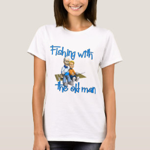 Fischerei mit dem alten Mann T-Shirt